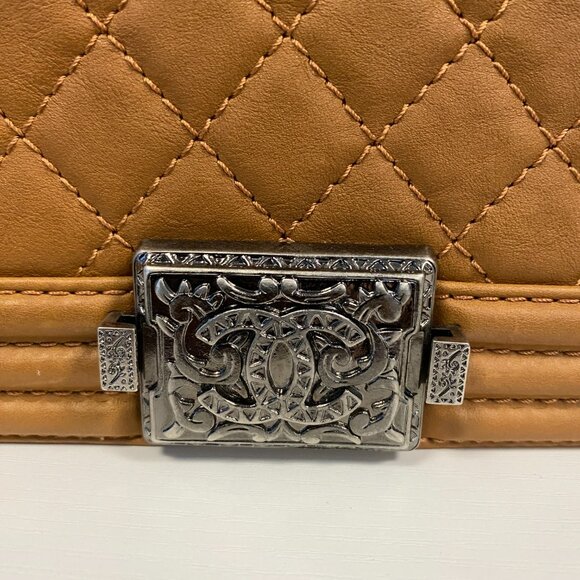 C011-Final Price- Chanel Paris-Dallas Boy Flap Bag Quilted Calfskin - Picture 6 of 10